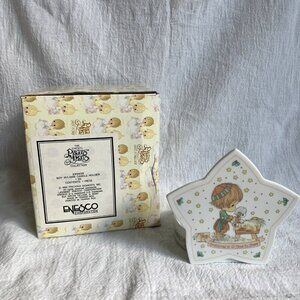 Precious Moments 250929 Boy With Lamb Candle Holder 1993 Vintage